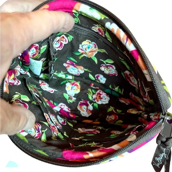 Vera Bradley NWT "English Rose" Zip Top Wristlet & Matching Magnifier Card - Picture 11 of 15